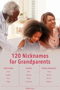 Nicknames for Grandma & Grandpa: Fun Names for Grandparents You’ll Love – SheKnows Grandparents Names Ideas, Cute Names For Grandma, Grandmother Names Ideas, Unique Grandma Names, Grandma Names Ideas, Grandmother Names Unique, Grandma Names First Time, Cool Grandma Names, Trendy Grandma Names