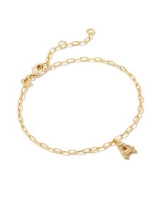 Add a personal touch to your wrist stack with the Crystal Letter Gold Delicate Chain Bracelet in White Crystal, our first Fashion Jewelry initial bracelet by Kendra Scott. Featuring a dainty chain and letter charm with a hint of sparkle, this bracelet is the perfect way to celebrate the ones you love—including yourself! Wrist Stack, Wrist Stacks, Letter Charm, Buy Crystals, Dainty Chain, Broken Chain, Initial Bracelet, Delicate Chain, Gold Bracelet Chain