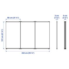 an image of a wall with measurements for it