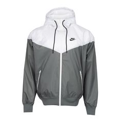 The Nike Sportswear Windrunner Jacket updates its first running windbreaker with lightweight fabric made from recycled materials. Design details pulled from the original version provide a heritage Nike look. This product is made with 100% recycled polyester fibers. Standard fit for a relaxed, easy feel. Mesh lining. Grommets made with Nike Grind rubber. Iconic chevron lines at the chest like the original. A woven label sewn into the lining tells the Windrunner story. Fabric: 100% recycled polyester. Machine wash. Imported. Nike Windrunner, Nike Looks, Windrunner Jacket, 95 Nike, Hooded Jacket Men, Mens Hooded, Chicago Bulls, White Hoodie, New York Yankees