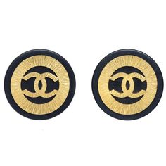 *Not all items online are in stores in Tokyo. If you wish to see a physical item, please contact us in advance. CHANEL Huge Button Earrings Black Clip-On 28 Engraved / Number : 28 Size(Inch) : Diameter : 1.6 " Size(cm) : Diameter : 4.0 cm Color / Material : Gold, Black / Gold-plated, Plastic Comes with : - SKU Number : 87954 Delivery 5-8 or 10-15 working days Please note that during high season and Sale period, delivery times may be affected We accept payment with a Credit card, Debit card, or P Chanel 1993, Button Earrings, Hermes Bags, Earrings Black, Timeless Handbag, Love At First Sight, Exclusive Bag, Fendi Bags, Gold Buttons