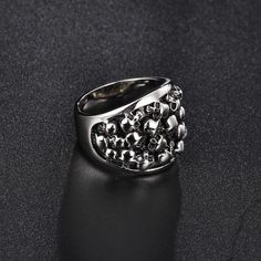 Nothing represents a biker style better than the famous skull ring. Regal, stunning, and utterly beautiful in appearance, this Stainless Steel Bikers Skeleton Ring is an exquisite piece of jewelry that maintains its style by fusing skulls and gothic themes with opulent luxury and grand design. Stainless Steel Bikers Skeleton Ring Features: 100% Brand New and High Quality The size is USA Standard Size Size Available: 8/9/10/11/12/13 Made of High- Quality Stainless Steel Packing: Gift Bag Shape / Punk Stainless Steel Jewelry For Bikers, Punk Style Stainless Steel Jewelry For Biker Events, Punk Stainless Steel Jewelry For Biker Events, Biker Style Skull Jewelry Gift, Biker Style Skull Jewelry For Gift, Biker Skull Jewelry For Gift, Biker Style Stainless Steel Jewelry For Biker Events, Silver Stainless Steel Biker Jewelry, Gothic Skull Jewelry For Biker Events