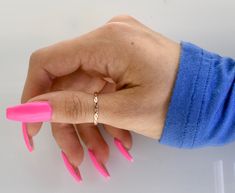 * For Thumb Rings, two sizes larger than your ring finger is accurate 80% of the time RING SIZING METHOD * Measure your Thumb/Finger using a string or Dental Floss       * With a piece of string or dental floss, wrap it snugly but not tight at the part of the thumb/finger where you want the ring to lay and mark it where the ends meet. * Lay your measured string on the mm side of a ruler and get a mm measurement. * Look up your size on the chart below. For THUMBS most people wear between a size 8 Tiny Rose Gold Toe Ring, Tiny Rose Gold Open Midi Rings, Minimalist Pink Rings For Everyday Wear, Minimalist Pink Rings For Everyday, Minimalist Everyday Pink Rings, Rose Gold Midi Rings With Simple Design For Promise, Promise Rose Gold Midi Rings With Simple Design, Pink Minimalist Midi Rings, Rose Gold Hypoallergenic Open Stackable Rings