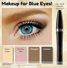 Kosmetyki Mary Kay, Mary Kay Eyeshadow, Mary Kay Eyes, Mary Kay Consultant, Eyeshadow For Blue Eyes, Mary Kay Cosmetics, Makijaż Smokey Eye