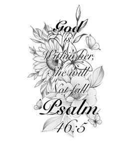 a black and white drawing with the words god is greater, she will not fall asleep