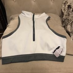 Gorgeous And Comfortable White Athleisure Crop Top For Training, White Fitted Functional Crop Top, White Cropped Sports Bra, White Fitted Crop Top For Training, Fitted White Crop Top For Training, White Casual Crop Top For Training, Fitted White Crop Top, Lace Halter Bralette, Sports Bra Top