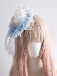 Elevate your kawaii-inspired look with our feathers decorated mini hat! Available in three adorable colors - pink, white, and blue - this charming accessory features a bowknot and delicate feathers, adding a touch of whimsy to any outfit. Whether you're attending a tea party, cosplay event, or simply want to add a playful twist to your ensemble, this mini hat is the perfect choice.   Please note that this product includes only one mini hat. White Summer Headpieces As Gifts, White Summer Headpieces For Gifts, White Headpieces For Summer Gifts, White Summer Headpiece Gift, Cute Summer Party Headband, White Headpieces For Spring Gift, White Headpieces As A Spring Gift, Cute White Mini Hats For Summer, Cute White Summer Mini Hats