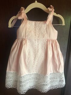 Summertime pink, Dupioni silk dress with white Spanish cotton lace trim in the hem and front and adjustable straps. Dupioni Silk Dress, Dupioni Silk, Cotton Lace, Silk Dress, Lace Trim, Trim, Girls Dresses, Dress Outfits, Girl Outfits