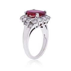 J.E. Caldwell & Co. 2.52 Carat No Heat Thai Ruby & Diamond Platinum Ring | Chairish Gia Certified Platinum Ruby Ring, Gia Certified Platinum Ruby Ring In Fine Jewelry, Gia Certified Fine Jewelry Ruby Ring In Platinum, Luxury Platinum Ruby Ring With Center Stone, Classic Gia Certified Cushion Cut Ruby Ring, Luxury Ruby Ring With Platinum Center Stone, Classic Gia Certified Cushion-cut Ruby Ring, Classic Emerald Cut Ruby Ring With Diamonds, Formal Gia Certified Cushion Cut Ruby Ring