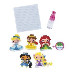 the little mermaid beaded kits are ready to be made with beads and glues