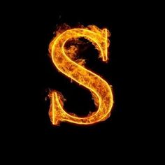 the letter s made up of fire on a black background stock photo and royalty images