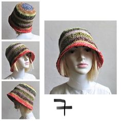 Bucket Hat Crochet fisherman hat OOAK Bucket HatMy backet hat is made of pieces of yarn of different lengths and colors. The effect of such action is a spectacular camouflage pattern. I want to emphasize that it is not one thread of ombre yarn, multicolour. This technique is very demanding, very time-consuming. Enjoy the effect of my work :)OOAK bucket hat are created by combining and mixing yarns.The hat and never the same as another. Bucket hat are created by combining and mixing yarns to make Multicolor Brimmed Crochet Hat For Outdoor, Multicolor Crochet Hat For Outdoor, Multicolor Crochet Hat With Curved Brim For Outdoor, Adjustable Multicolor Crochet Hat For Outdoor, Multicolor Crochet Outdoor Hat, One Size Crochet Bucket Hat For Outdoor, One Size Multicolor Bucket Hat With Short Brim, Multicolor Crochet Hat With Short Brim, Multicolor One-size Cloche Hat With Curved Brim