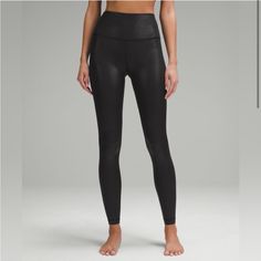 Beautiful Leggings Never Worn Or Even Tried On. Just Not My Style I Missed The Date To Exchange Or Return Nwt Price Is Firm White Lululemon Leggings, Lululemon Black Leggings, Wunder Train, Lululemon Align Pant, Green Leggings, White Leggings, Black Activewear, Running Leggings, Lululemon Align