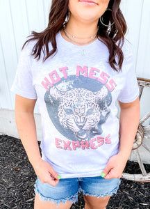 Hot Mess Express Tee Hot Mess Express, Hot Mess, Grey Tee, Workout Tee, Graphic Tee, Graphic Tees