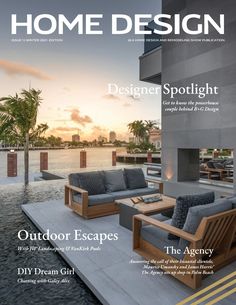 the front cover of home design magazine