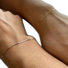 Minimalist Nickel-free Rose Gold Bracelets, Sterling Silver Adjustable Delicate Chain Bracelet, Delicate Chain Sterling Silver Bracelet Gift, Sterling Silver Box Chain Bracelet For Everyday, Minimalist Silver Snake Chain Bracelet, Elegant Sterling Silver Bracelet For Friendship, Everyday Sterling Silver Delicate Chain Bracelet, Sterling Silver Delicate Chain Bracelet For Everyday, Classic Nickel-free Chain Bracelet