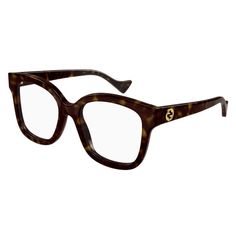 Gucci GG1258O Eyeglasses Chic Glasses For Women, Gucci Glasses Eyeglasses, Big Frame Glasses, Popular Eyeglass Frames, Bold Glasses, Glasses Inspiration, Chic Glasses, Designer Eyeglass Frames, Classy Wear