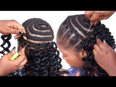 Brazilian Twist Crochet Braids, Soft Braids Hairstyles African, Freehand Hairstyles South Africa, Soft Dreads Hairstyles For Black Women, Brazilian Wool Cornrows, Braid And Curls Hairstyles, Brazilian Wool Hair Styles, Soft Dreads Hairstyles, Brazilian Wool Hairstyles African