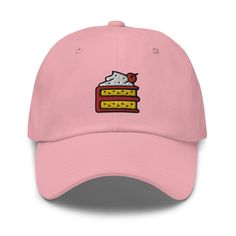 "StitchinSmiles embroidered hat - the perfect accessory to add a pop of color and a smile to any outfit! Our premium dad hats are made from the softest 100% cotton twill fabric, you'll forget you're even wearing a hat. With the adjustable strap and antique buckle, you'll get the perfect fit every time - no matter your head size. Plus, the unstructured 6 panel design and low profile make the embroidered hats the perfect accessory for those casual days spent lounging with friends, with outdoor activities or playing sports. At StitchinSmiles, happiness is guaranteed with every purchase! Choose from our variety of original, fun and unique embroidery designs, customize your dad cap by selecting from a range of colors, and you will love your new hat! So, go ahead, add a smile to your day and tur Cute Baseball Cap With Embroidered Logo And Curved Brim, Cute Hats With Embroidered Logo And Curved Brim, Fun Baseball Cap With Embroidered Logo, Fun Embroidered Logo Baseball Cap, Cute Cotton Hats For Birthday, Cute Cotton Birthday Hats, Pink Dad Hat With Embroidered Logo, Cute Adjustable Baseball Cap With Embroidered Logo, Fun Cap With Embroidered Logo