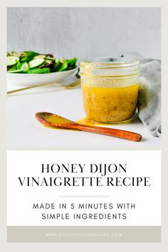 honey dijon vinaigrette recipe made in 5 minutes with simple ingredients and nourishment