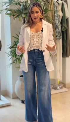 Classy Minimalist Outfits, Outfit Informal, Look Jean, Blazer Outfits For Women, Business Outfits Women