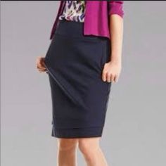 Ponte Blue Skirt Blue Stretch Mini Skirt For Workwear, Blue Stretch Skirt For Workwear, Blue Relaxed Pencil Skirt For Work, Navy Lined Midi Skirt, Blue Office Skirt With Pockets, Navy Flowy Skirt For Work, Navy Midi Lined Skirt, Blue Stretch Pencil Skirt, Casual Blue Pencil Skirt For Work