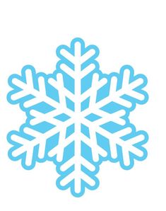 a blue snowflake on a white background