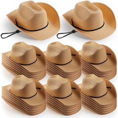 PRICES MAY VARY. Large Batch of Cowboy Hats in Bulk: you will receive 60 pieces western straw cowboy hats costume, the classic straw cowboy hats can be worn in most styles, and the sufficient quantity can fully meet your daily replacement needs or commercial use, giving you a nice shopping experience Reliable Material: this western cowboy hat set is made of quality paper straw, light and comfortable, will not make you feel hot, can effectively block the sun while being breathable, and reliable q Straw Cowboy Hats, 1st Rodeo, Cowboy Hat Bands, Cowboy Design, Country Theme Wedding, Straw Cowboy Hat, Band Kid, Cowboy Party, Western Cowboy Hats