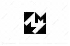 the letter m is made up of two arrows, and it looks like an arrow