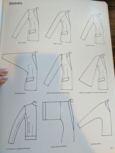 an open book with instructions on how to sew and fold clothes for women's tops