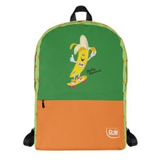 Promote healthy living on-the-go with Bobby Banana! This multi-print, Dole Bobby Banana Backpack is a fun accessory for school and travel while encouraging a fun, fit lifestyle. This water-resistant backpack is perfect for all your daily needs including: a big inner pocket, a separate section for a 15'' laptop, a front Water Resistant Backpack, Fit Lifestyle, Company Meals, Fitness Lifestyle, Stuffed Animals, Healthy Living, Water Resistant, Laptop