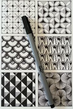 Trying out some doodles and patterns in my #bujo    #bulletjournaling #bulletjournalideas #bujoinspiration #bujodoodles #pattern #zentangle #zentangleart #zendoodle #lineart Straight Line Design Pattern, Cool Designs To Draw Pattern Doodles, Doodle Zentangle Patterns, Designs Drawing Pattern, Full Page Doodle Pattern, Zen Tangle Patterns, Zendoodle Patterns, Cool Designs To Draw, Pencil Sketches Landscape