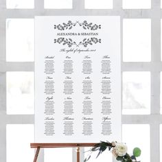 "50% OFF WHEN YOU PURCHASE 3 OR MORE ITEMS - Discount applied automatically at checkout These are DIY editable templates. You will receive an email from Templett with a link to access your template(s). Kindly read the item description for info and demo. Mobile editing is not supported. This Seating Chart template is perfect for the DIY bride. Black illustration paired with a timeless font making this seating chart simple yet elegant and will definitely make a statement. Get instant access and cr Alphabetical Seating Chart, Wedding Seating Chart Template, Table Seating Chart, Seating Sign, Seating Chart Template, Chart Template, Seating Plan, Seating Chart Wedding, Wedding Seating