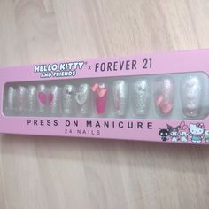 Brand New In Original Packaging Hello Kitty And Friends Nails, Hk Nails, Hello Kitty Nail Polish, Friends Y2k, Kitty Room, Hello Kitty Room Decor, Kitty Makeup, Y2k Kawaii, Hello Kitty Makeup