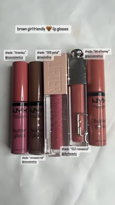 Lip glosses Maquillage On Fleek, Nyx Lip, Makeup For Black Skin, Lip Makeup Tutorial, Brown Skin Makeup, Makeup Help, Makeup Looks Tutorial, Makeup Makeover, Lip Glosses