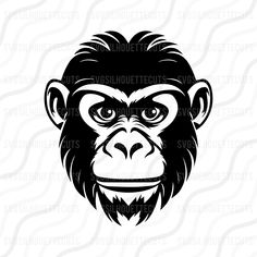 an image of a monkey face on a white background