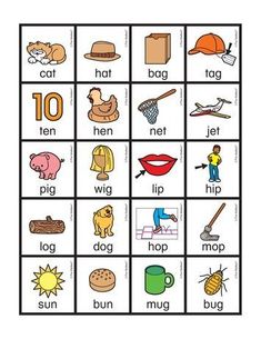 a printable worksheet for beginning with words and pictures to help students learn the letter