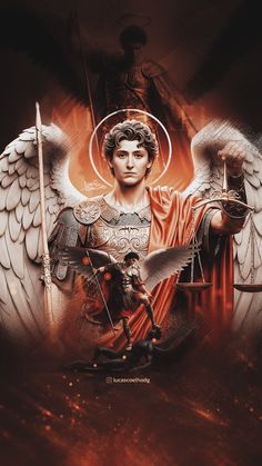 São Miguel Arcanjo Design Católico St Michael Tattoo, Evolution Tattoo, Catholic Artwork, Christian Photos, Catholic Wallpaper, Angel Cards Reading, I Believe In Angels