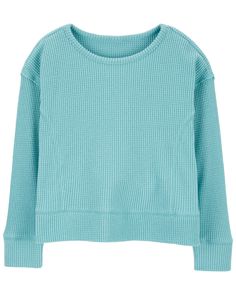 Designed in a cotton blended thermal, this long-sleeve tee keeps her cozy and fashionable, too. Carter Kids, Thermal Long Sleeve, Shop Clothing, Waffle Knit, Baby Clothes, Shopping Outfit, Long Sleeve Tees, Cotton Blend, Outfit Accessories