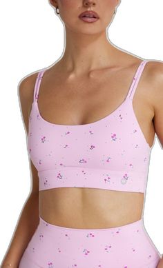 Spring Yoga Sports Bra With Straps, Spring Gym Activewear With Adjustable Straps, Medium Support Sports Bra For Spring, Pink Athleisure Sports Bra With Adjustable Straps, Pink Yoga Sports Bra With Adjustable Straps, Breathable Sports Bra For Spring, Spring Gym Sports Bra With Adjustable Straps, Spring Functional Sports Bra With Bra Friendly Design, Pink Adjustable Straps Sports Bra For Yoga