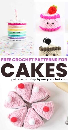 free crochet patterns for cakes are featured in the article,'free crochet patterns for cakes '