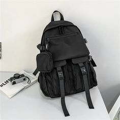 Kylethomasw Large-capacity Backpack For Women Man 2024 Waterproof School Bags For Teenagers Black Travel Backpack Males Bookbags Size:32cm*46cm*13cm Casual Black Backpack For Study, Casual Black Backpack, Black Travel Backpack With Pockets, Black Outdoor Backpack With Multiple Pockets, Urban Black Bags For School, Urban Black Bag For School, Black School Backpack With Multiple Pockets, Urban Black Backpack With Pockets, Black Rectangular Study Backpack