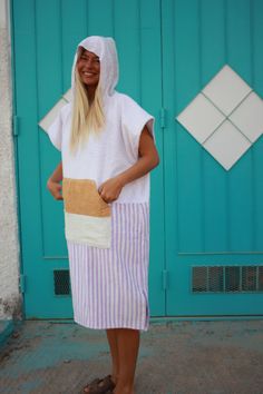 Beach Towel Dress, Design Your Own Clothes, Beach Poncho, Poncho Design, Towel Dress, Make Your Own Clothes, By The Ocean, Surf Wear