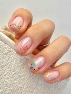 Plaid Nails, Easter Nails, Holographic Nails, Milky White, Floral Nails, Chic Nails