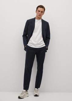 Men's Casual Outfits, Japanese Street Fashion Men, Suits And Sneakers, Casual Outfit Ideas, Mens Fashion Blazer, Masculine Style, Man Model, Men's Outfits