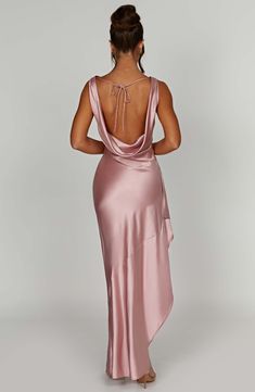 Marilyn is our gorgeous off the shoulder creation, made in our luxury bias cut satin which drapes beautifully over the body and gives an elegant, draped skirt. With subtle gathers and an ultra thigh high split for added sexiness, wear her with sleek hair and minimal jewellery.



Colour: Blush.

Premium bias cut satin.

Off the shoulder fit.

Super cinched waist.

Thigh high split.

Drape detailing.

Maxi length.

Model is an XS and is wearing an XS.

 Size: XS, S, M, L, XL, XXL Pre-draped Evening Dress With Cowl Back For Party, Pre-draped Satin Evening Dress For Night Out, Bias Cut Draped Evening Dress For Weddings, Draped Bias-cut Satin Dress For Gala, Draped Satin Dress With Bias Cut For Gala, Draped Bias Cut Satin Dress For Gala, Pre-draped Satin Finish Draped Evening Dress, Satin Finish Pre-draped Evening Dress, Draped Satin Evening Dress For Gala