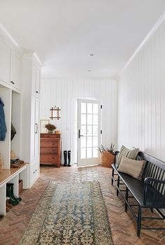 the hallway is clean and ready for us to use as a storage area in the house