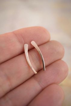 NEW Ear Crawler in 14k Rose Gold-Fill, single earring or pair, delicate ear crawler, post earrings, Gold Ear Crawlers, Jewelry Design Studio, Silver Ear Climbers, Ear Crawler, Ear Crawler Earrings, Ear Crawlers, Ear Climbers Earrings, Ear Climber, Ear Climbers