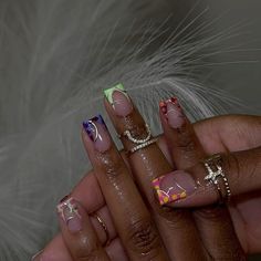 French Manicure Acrylic Nails, Late Night Vibes, Overlay Nails, French Tip Acrylic Nails