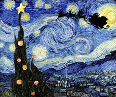 the starry night has been painted by an artist